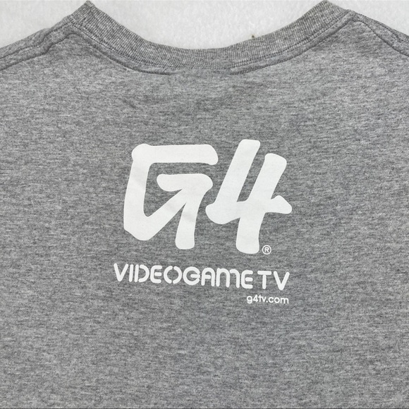 Vintage 2000s Y2K G4 TV For Gamers G4TV Promo Shirt Double Sided Sz L Nerdcore - Picture 7 of 13